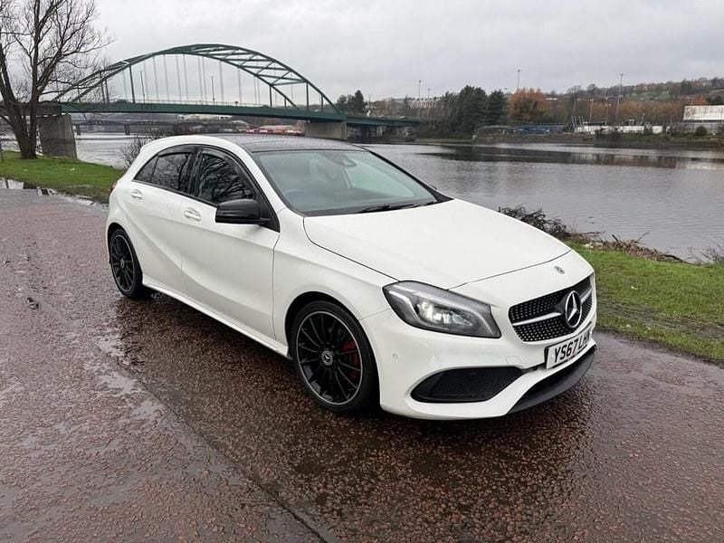 Used Mercedes A160 AMG line 2017 White Hatchback