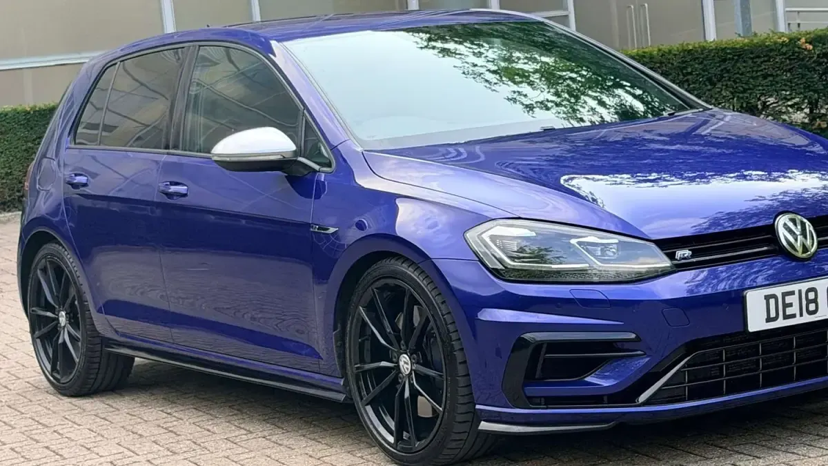 Used VW Golf VII R 310 HP (228 kW) 2018 Blue Hatchback