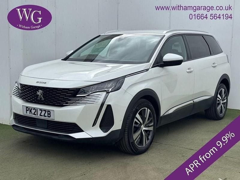 White Used 2021 Peugeot 5008 Allure Premium MPV | £13,250 (Fair price) - Image 1/4