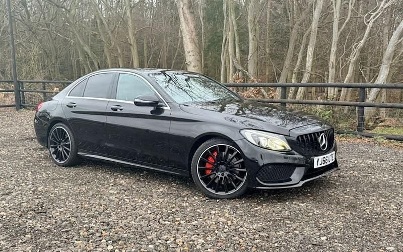 Used Mercedes C250 AMG Line Premium Plus 204 HP (150 kW) 2016 Black Sedan