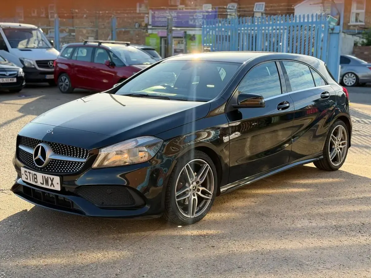 Used Mercedes A180 AMG line 2018 Black Hatchback