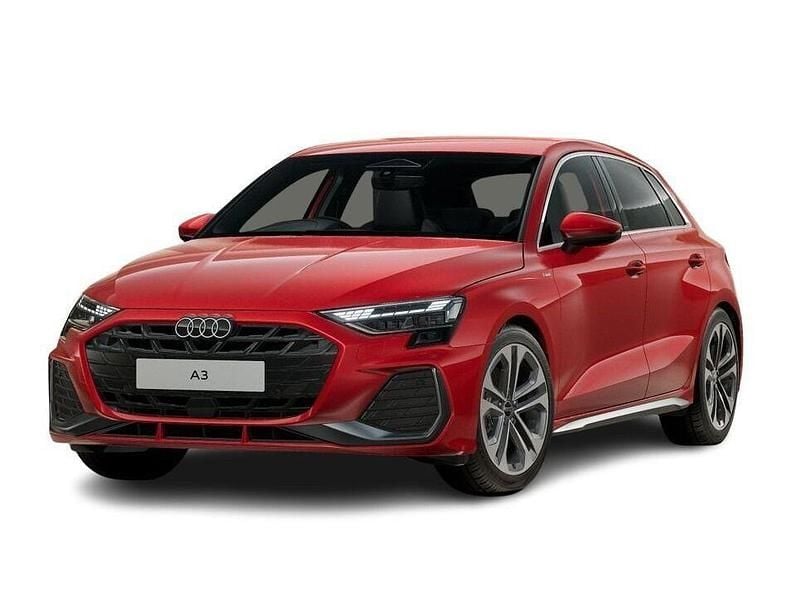 New Audi A3 Sportback S-Line 2026 Red Hatchback
