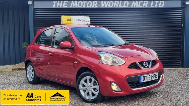 Red Used 2015 Nissan Micra Acenta Hatchback | £4,495 (Good price) - Image 1/3