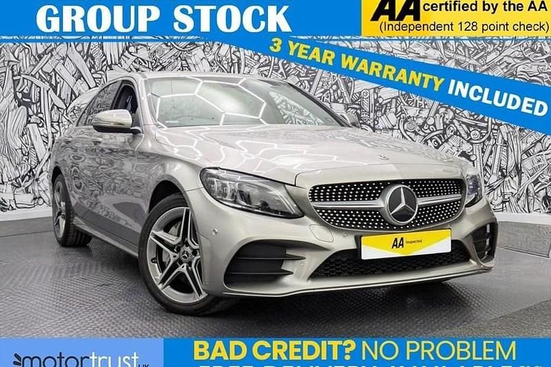 Used Mercedes C300 AMG Line Premium 245 HP (180 kW) 2019 Silver Sedan