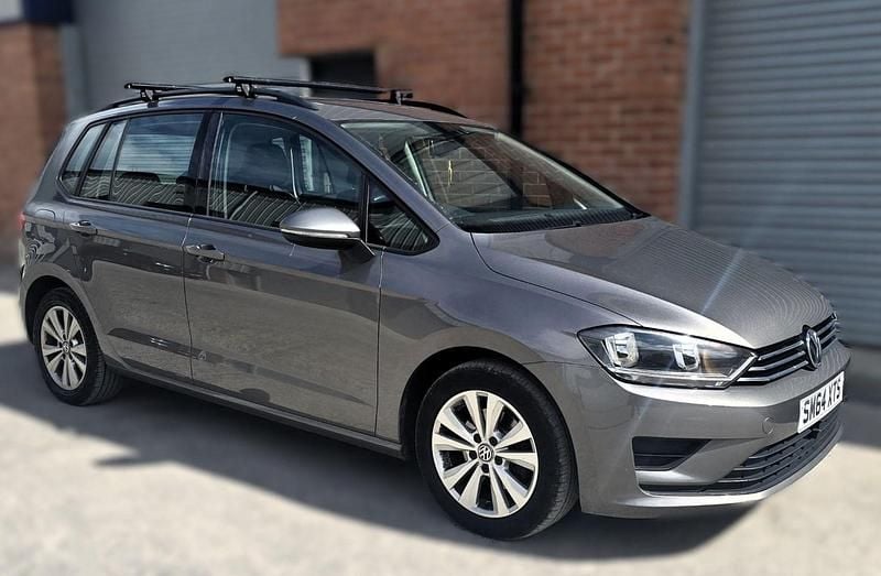 Grey Used 2015 VW Golf Sportsvan SE MPV | £5,795 (Good price) - Image 1/4