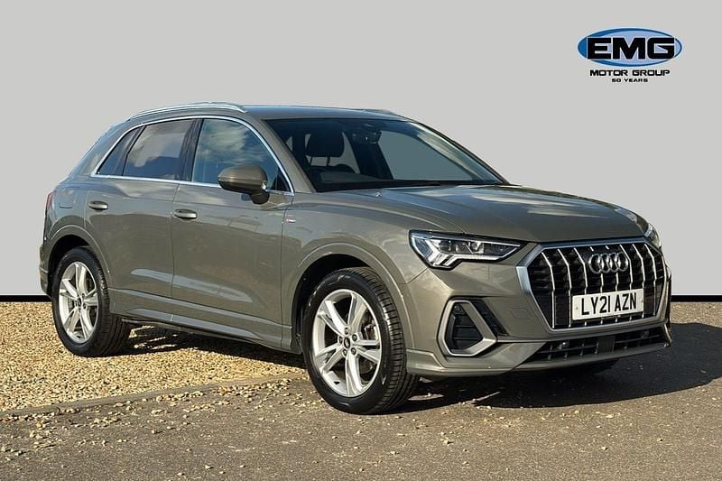 Grey Used 2021 Audi Q3 S-Line SUV | £25,695 (Good price) - Image 1/3