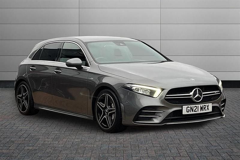 Mountain grey Used 2021 Mercedes A35 AMG Executive Hatchback | £25,895 (Fair price) - Image 1/4