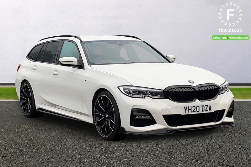 White Used 2020 BMW 320 M Sport Estate | £20,799 (Fair price) - Image 1/4
