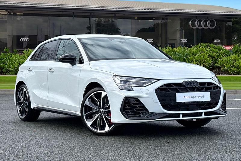 White New 2025 Audi S3 Sportback Black Edition Hatchback | £43,250 (A bit pricey) - Image 1/4