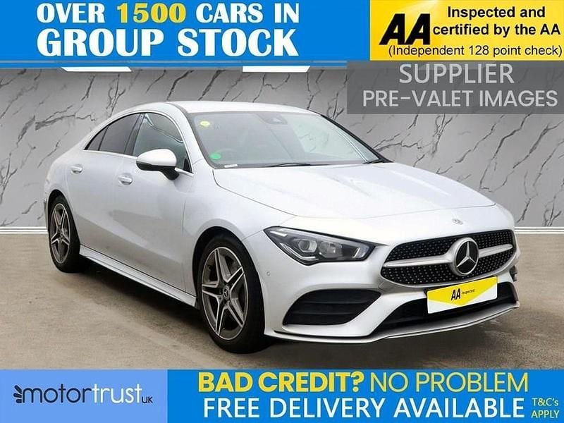 Used Mercedes CLA200 AMG line 163 HP (119 kW) 2020 Silver Coupe