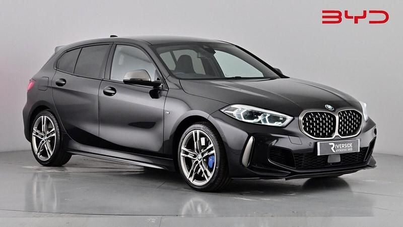 Sapphire black Used 2020 BMW M135 Comfort Edition Hatchback | £21,790 (Good price) - Image 1/4