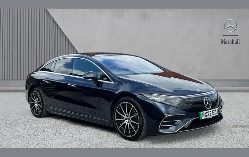 Blue Used 2022 Mercedes EQS450+ AMG Line Premium Sedan | £44,169 (Fair price) - Image 1/4