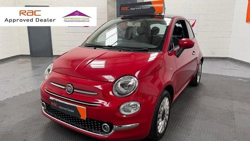 Used Fiat 500 Lounge 69 HP (50 kW) 2018 Red Hatchback