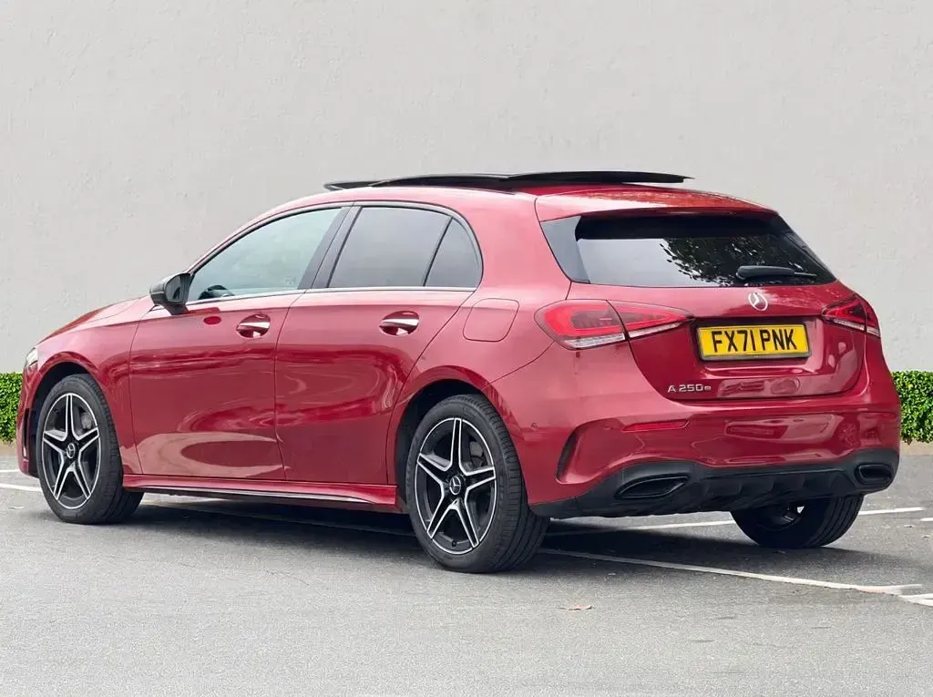 Used Mercedes A250 AMG line 2021 Red Hatchback