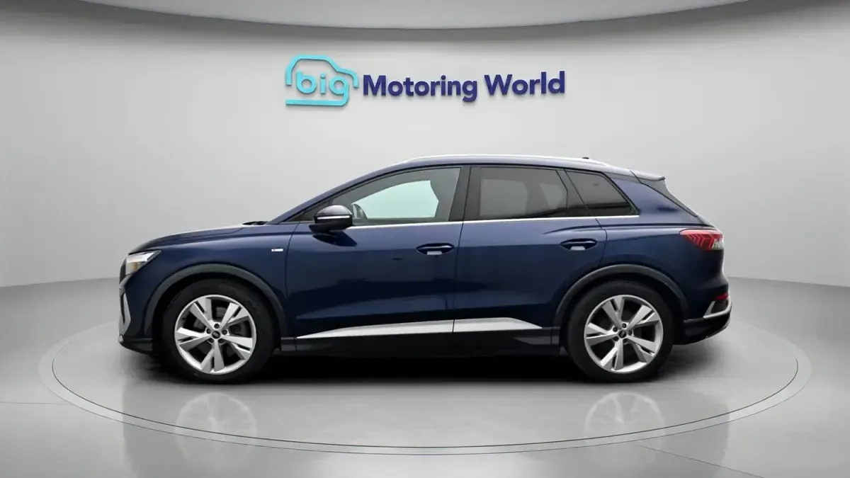 Used Audi Q4 e-tron S-Line 150 kW (204 HP) 2021 Blue SUV