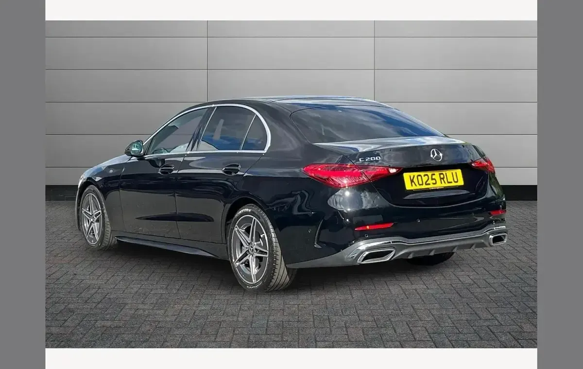 Used Mercedes C200 AMG line 224 HP (164 kW) 2025 Black Sedan