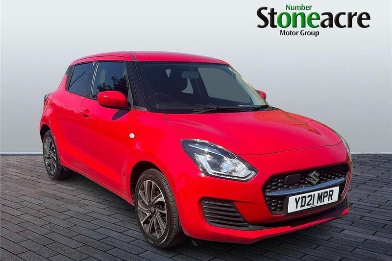 Red Used 2021 Suzuki Swift SZ-L Hatchback | £10,995 (Fair price) - Image 1/4