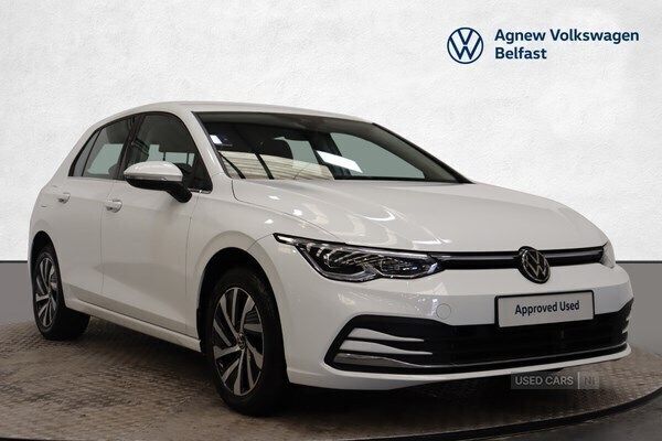 White Used 2021 VW Golf VIII Style Hatchback | £18,950 (A bit pricey) - Image 1/4