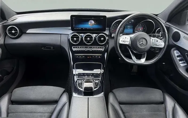 Used Mercedes C220 AMG line 194 HP (142 kW) 2019 Black Sedan