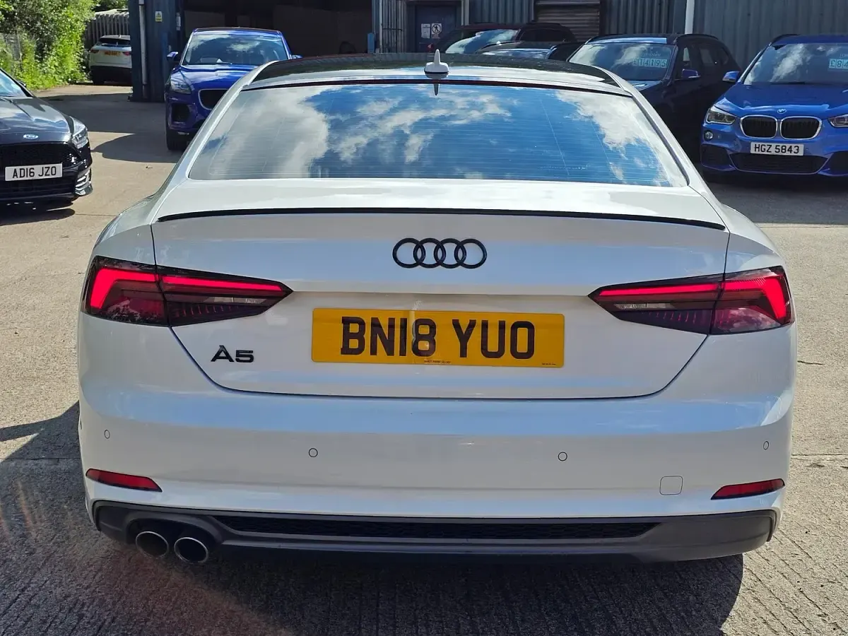 Used Audi A5 S-Line 190 HP (139 kW) 2018 White Coupe