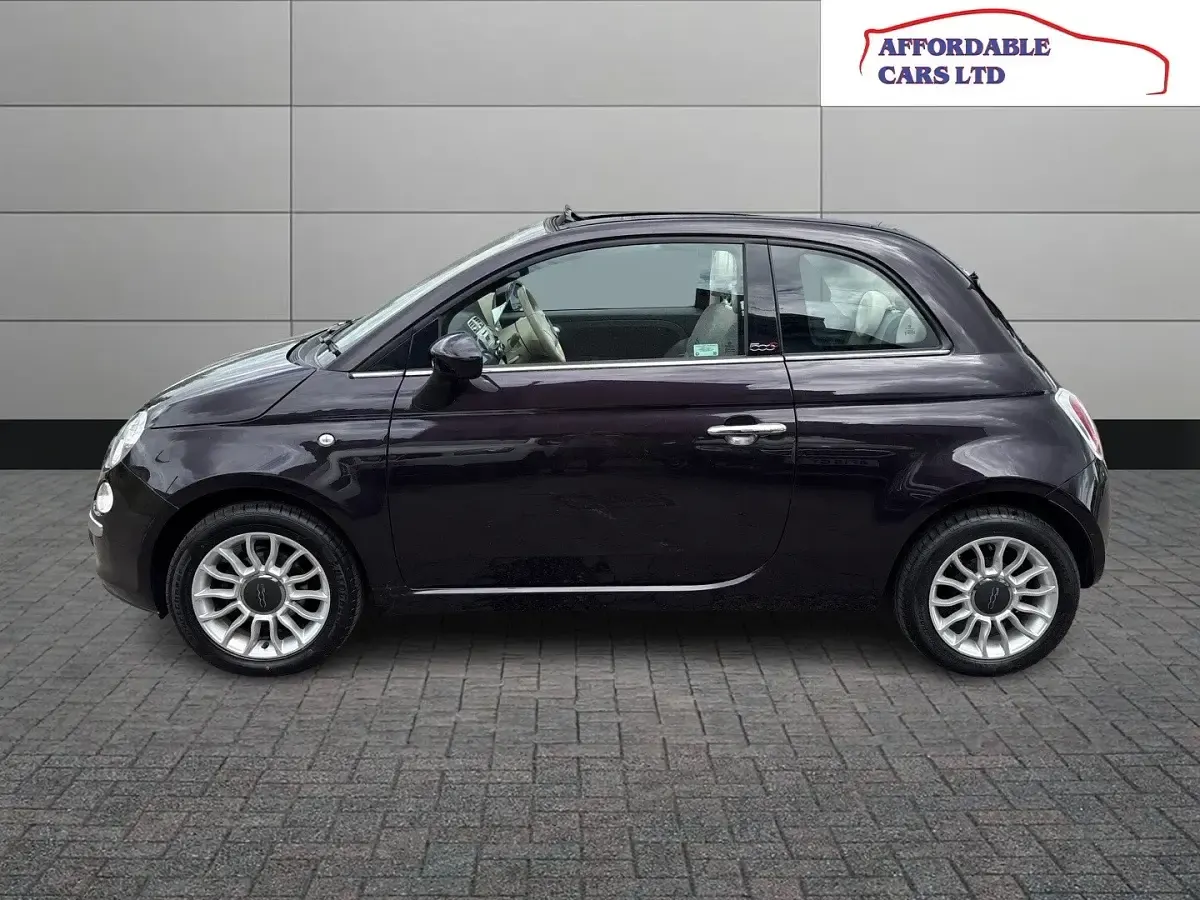 Used Fiat 500 Lounge 69 HP (50 kW) 2014 Purple Cabriolet
