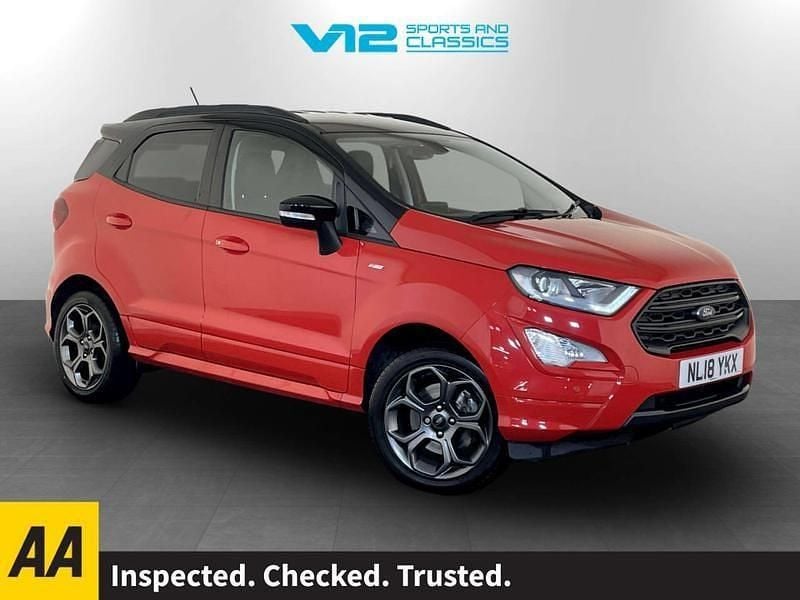Red Used 2018 Ford Ecosport ST-Line SUV | £8,995 (Good price) - Image 1/2
