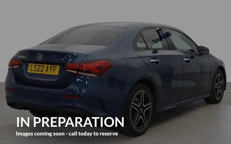 Used Mercedes A250 AMG Line Premium 218 HP (160 kW) 2022 Blue Sedan
