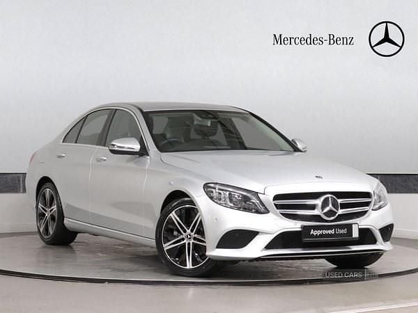 Used Mercedes C200 AMG line 184 HP (135 kW) 2020 Silver Coupe