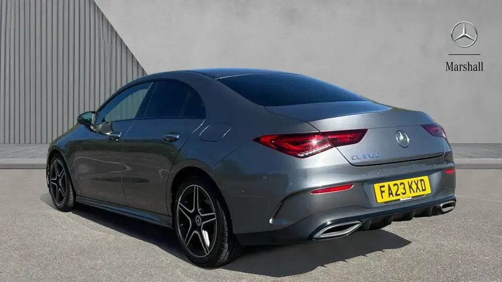 Used Mercedes CLA180 AMG Line Premium 136 HP (100 kW) 2023 Mountain grey metallic Sedan