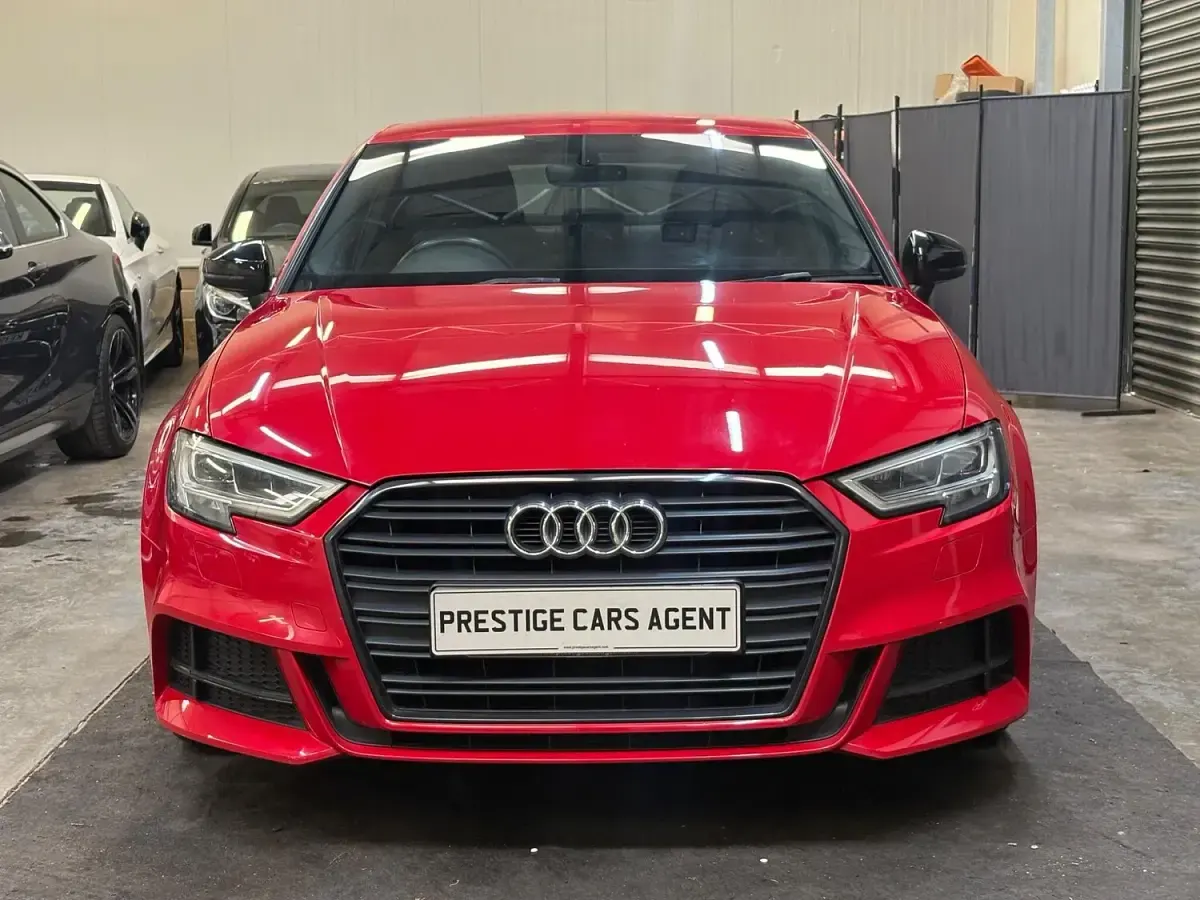 Used Audi A3 Black Edition 150 HP (110 kW) 2018 Red Sedan