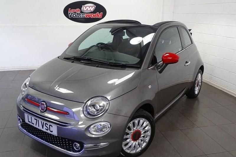 Used 2021 Fiat 500C Red Cabriolet | £9,995 (Super price) - Image 1/1