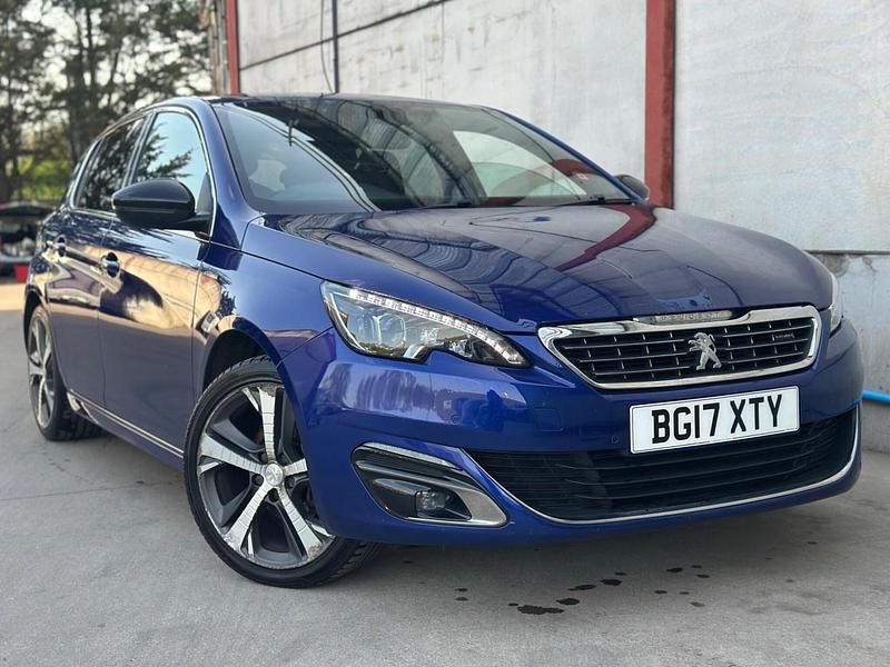 Used Peugeot 308 GT-line 2017 Blue Hatchback