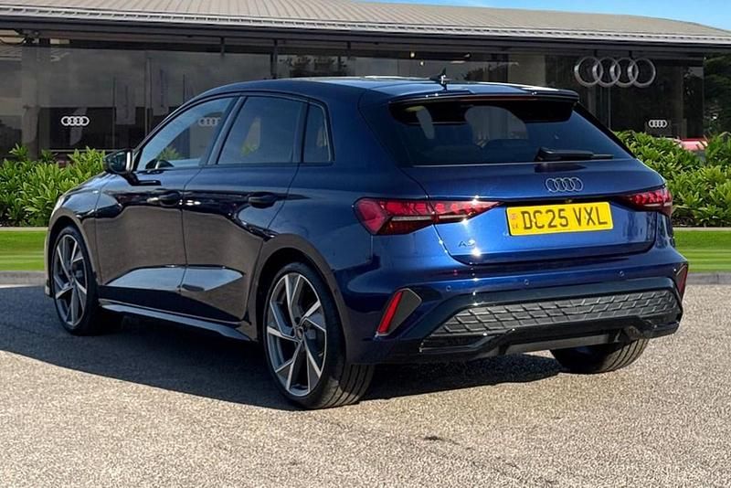 Used Audi A3 Black Edition 150 HP (110 kW) 2025 Blue Hatchback