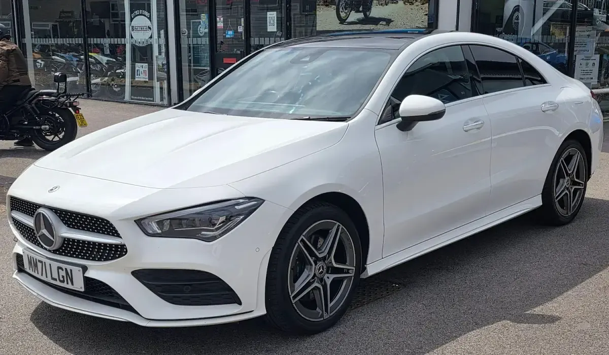 Used Mercedes CLA250e AMG Line Premium Plus 218 HP (160 kW) 2022 White Coupe