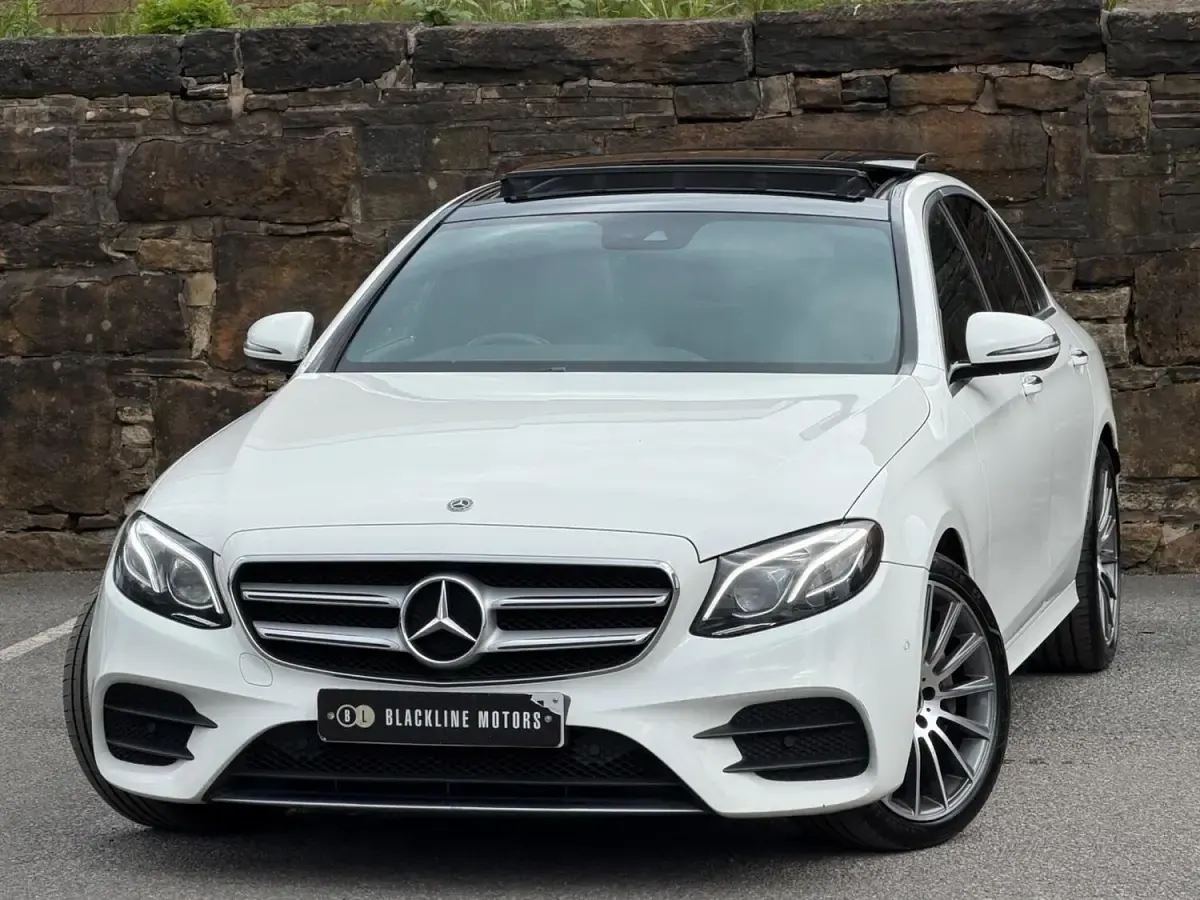 Used Mercedes E350 AMG Line Premium Plus 258 HP (189 kW) 2018 White Sedan