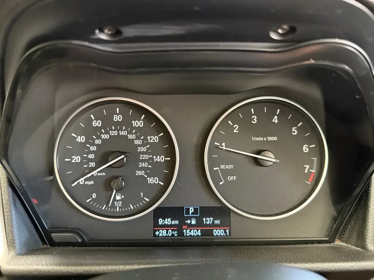Used BMW 218 136 HP (100 kW) 2014 Red Hatchback