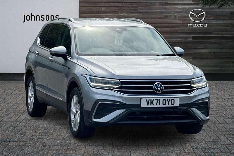 Silver Used 2021 VW Tiguan Allspace Life SUV | £20,700 (Fair price) - Image 1/4