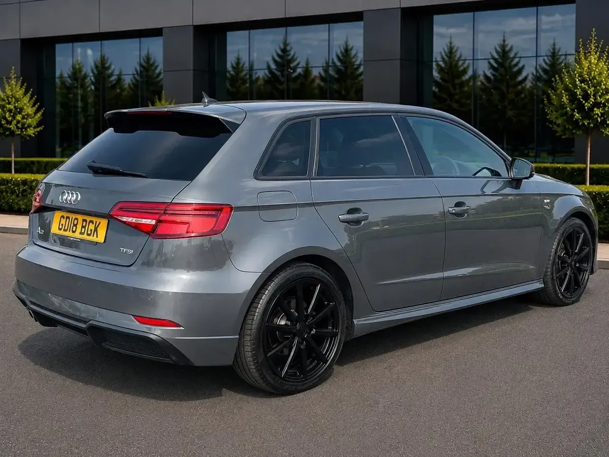 Used Audi A3 Black Edition 190 HP (139 kW) 2018 Grey Sedan
