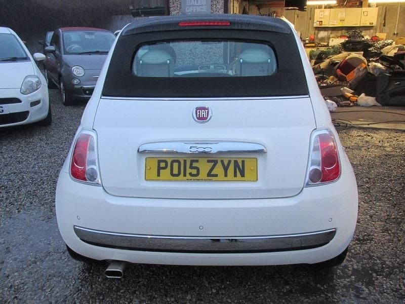 Used Fiat 500C Lounge 69 HP (50 kW) 2015 White Cabriolet