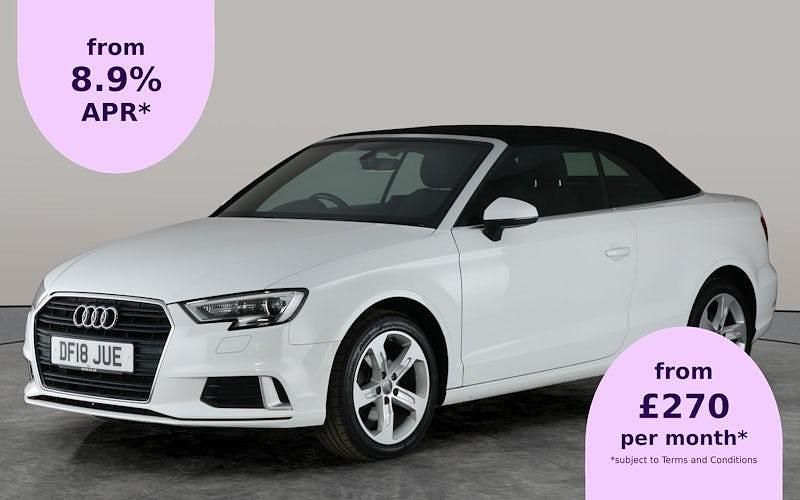 White Used 2018 Audi A3 Cabriolet Sport Cabriolet | £15,097 (Fair price) - Image 1/2