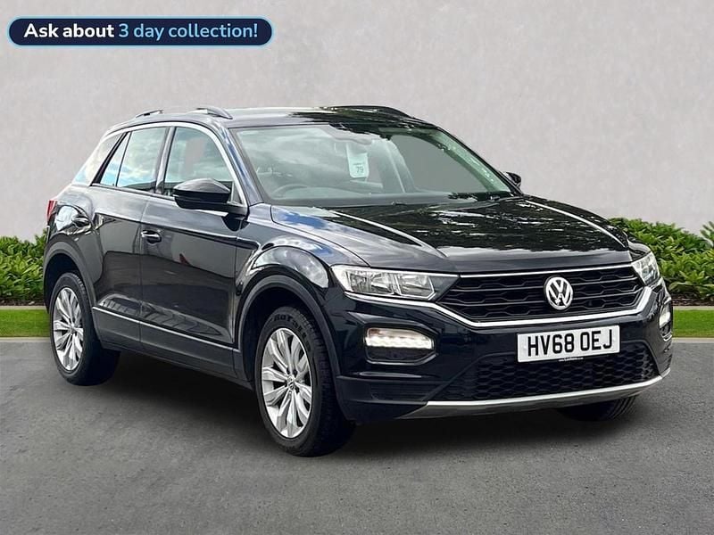 Black Used 2018 VW T-Roc SE SUV | £13,242 (Fair price) - Image 1/4