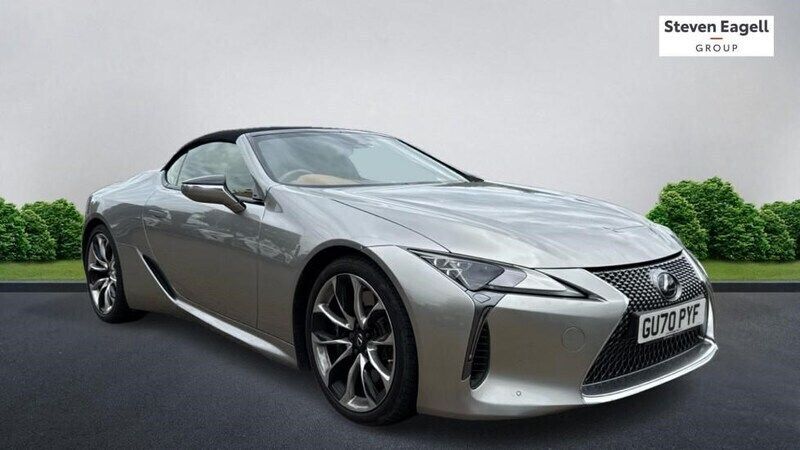 Silver Used 2020 Lexus LC 500 Sport Line Cabriolet | £74,444 - Image 1/4