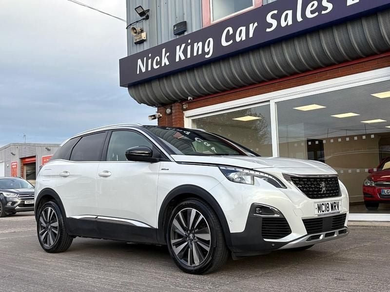Bianca white Used 2018 Peugeot 3008 Premium Hatchback | £11,375 (Fair price) - Image 1/4
