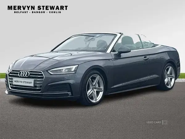 Used Audi A5 Cabriolet S-Line 190 HP (139 kW) 2018 Grey Cabriolet