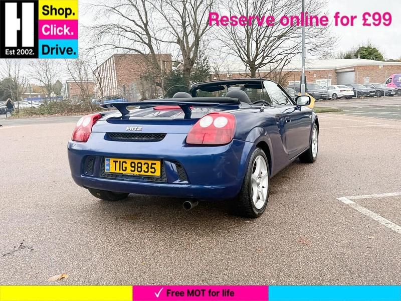 Used Toyota MR2 138 HP (101 kW) 2003 Blue Cabriolet