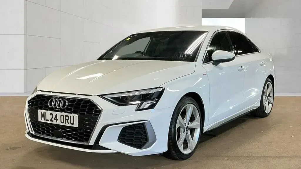 Used Audi A3 S-Line 110 HP (80 kW) 2024 White Sedan