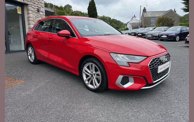 Red Used 2023 Audi A3 Sport Hatchback | £21,995 (Good price) - Image 1/4