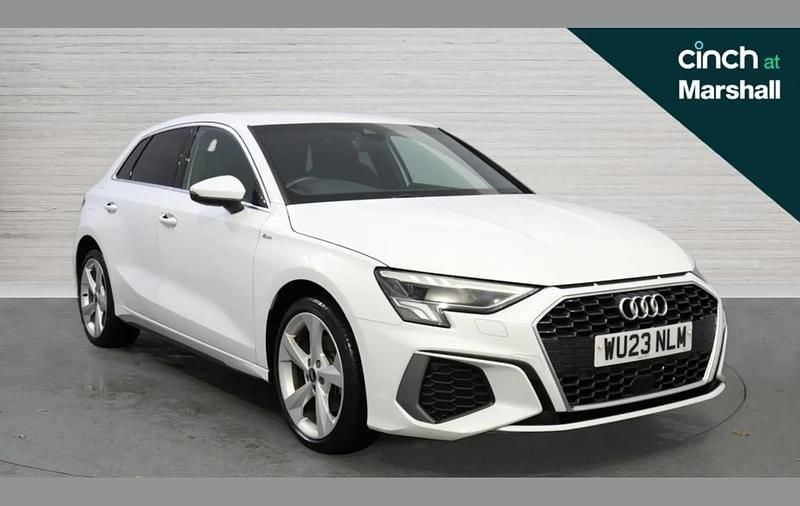 White Used 2023 Audi A3 e-tron S-Line Hatchback | £18,555 (Fair price) - Image 1/4