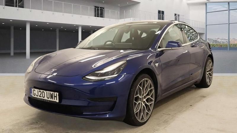 Used Tesla Model 3 Standard Range 366 kW (498 HP) 2020 Blue Sedan
