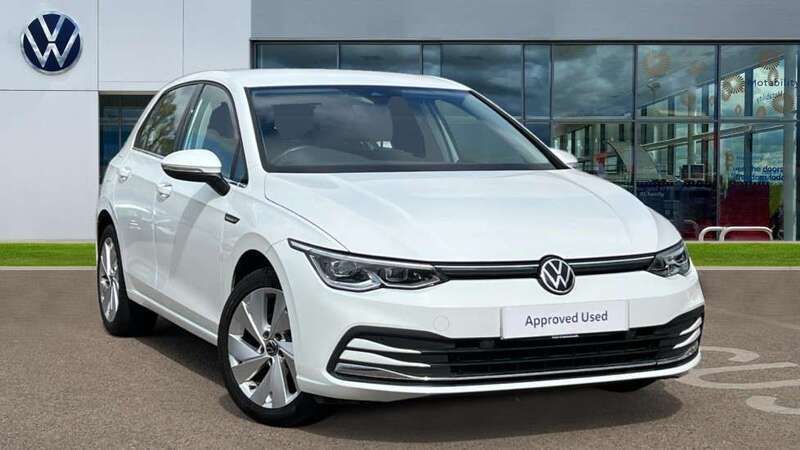 White Used 2021 VW Golf VIII Style Hatchback | £15,484 (Good price) - Image 1/4